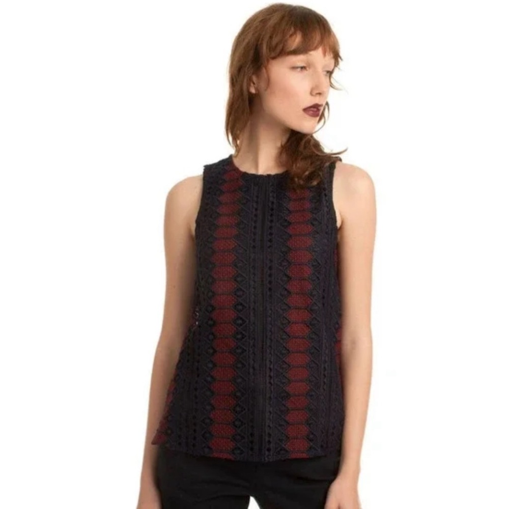 NWOT Trina Turk Debutante Crochet Top- Small